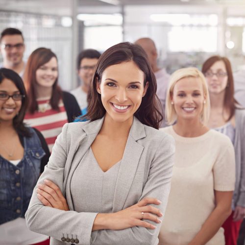 A diverse group of businesspeople